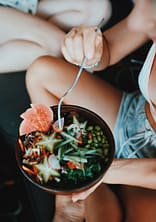 eating vegetables